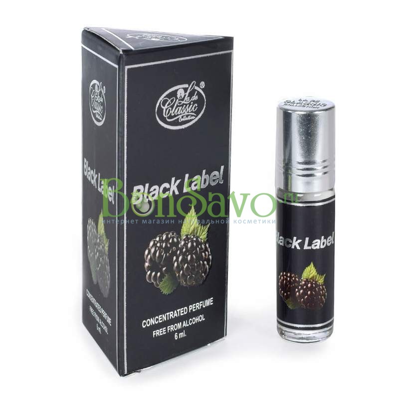 Арабские масляные духи "Black label", 6 мл