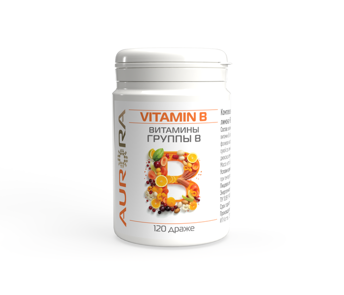 Витамины группы В (Vitamin B), 120 шт массой 300 мг
